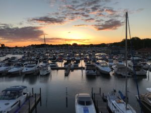 Beautiful Michigan harbor