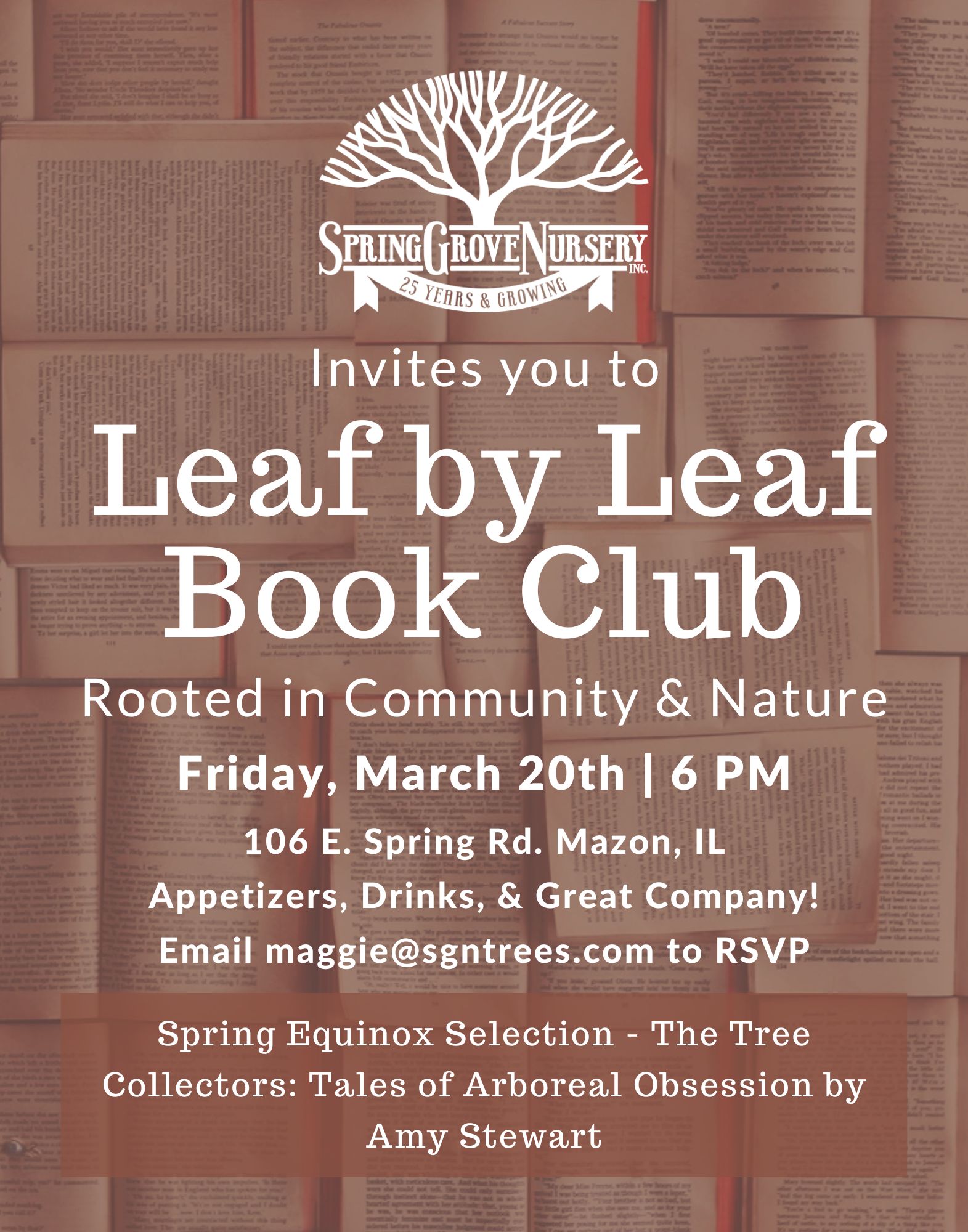 Leaf by Leaf Book Club – March 20 Gathering