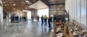 Northeast Municipal Foresters chapter of Illinois Arborist Association gather at Spring Grove Nursery to learn about tree growing and production.