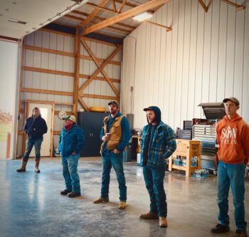 Northeast Municipal Foresters chapter of Illinois Arborist Association gather at Spring Grove Nursery to learn about tree growing and production.