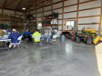 Northeast Municipal Foresters chapter of Illinois Arborist Association gather at Spring Grove Nursery to learn about tree growing and production.