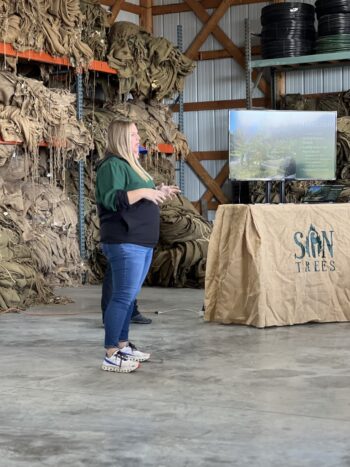 Northeast Municipal Foresters chapter of Illinois Arborist Association gather at Spring Grove Nursery to learn about tree growing and production.