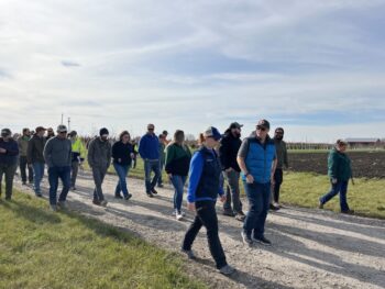Northeast Municipal Foresters chapter of Illinois Arborist Association gather at Spring Grove Nursery to learn about tree growing and production.