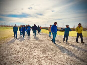 Northeast Municipal Foresters chapter of Illinois Arborist Association gather at Spring Grove Nursery to learn about tree growing and production.