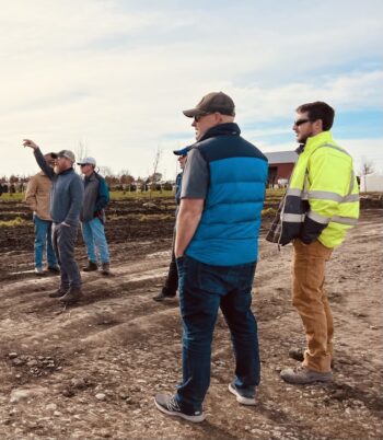 Northeast Municipal Foresters chapter of Illinois Arborist Association gather at Spring Grove Nursery to learn about tree growing and production.