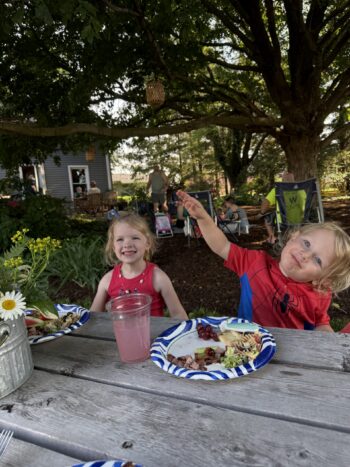 Summer Lunch Picnics Under the Sugar Maple are the Best!
